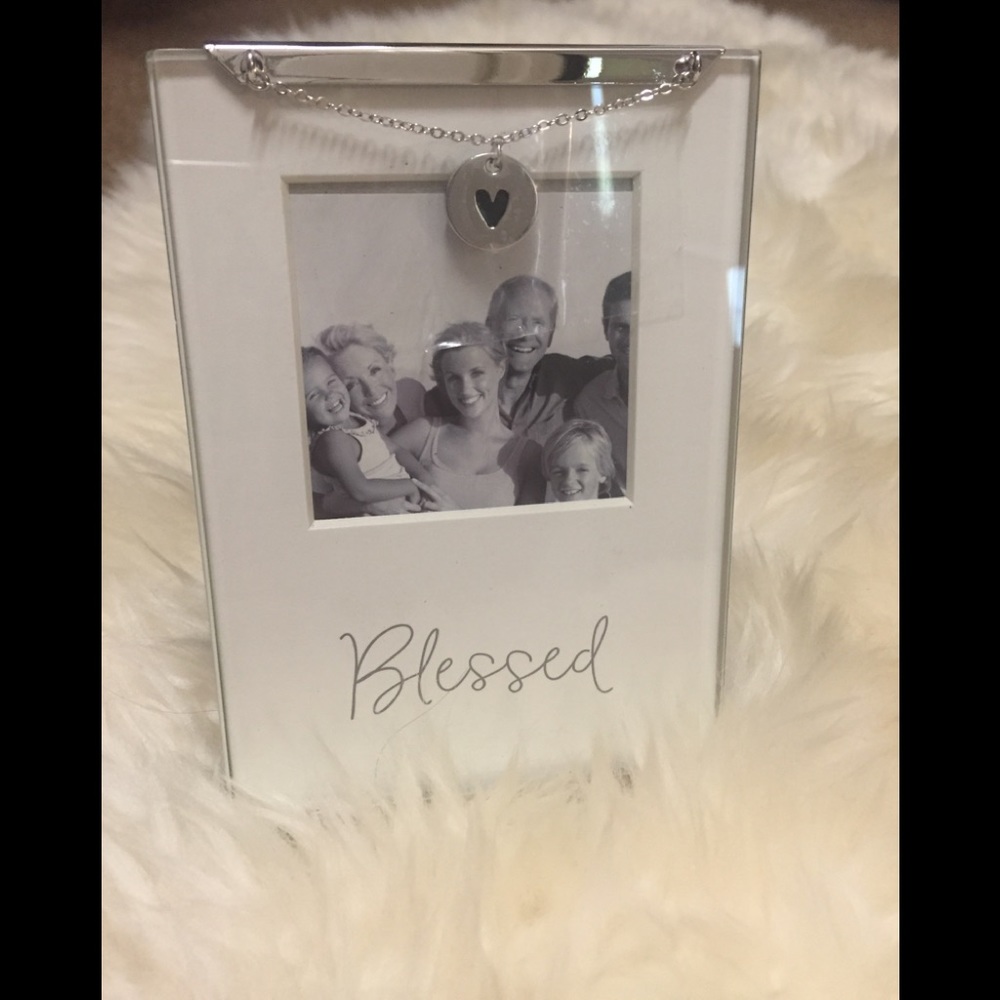 Mud Pie Blessed photo frame